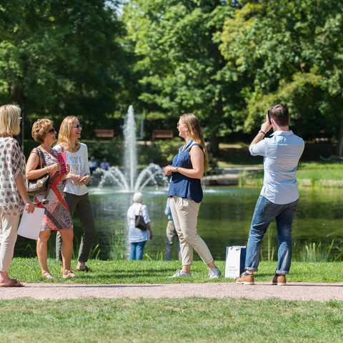 Schlossgarten-Weiher Sommer © Stadt Fulda /Christian Tech