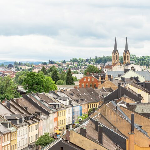 Hof, Blick vom Rathausturm © Luca Scheuring / Tourist-Information Hof