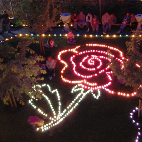 Rosenblütenfest Creglingen Illumination Bildrechte: Touristinformation Creglingen