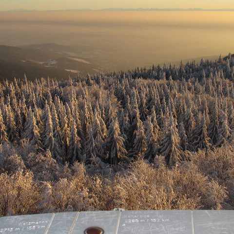 Winter Alpenblick vom Hirschenstein© Tourismusverband Ostbayern e.V.