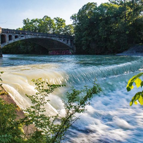Isar an der Maximiliansbrücke, © München Tourismus, Werner Böhm