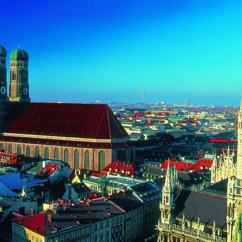 Blick über München, Frauenkirche, Neues Rathaus © München Tourismus, B. Römmelt