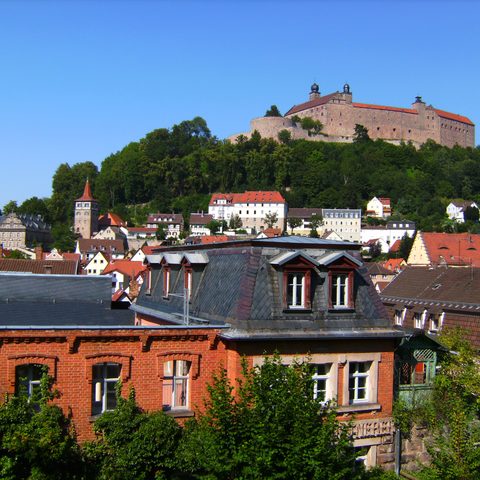 Plassenburg über Altstadt von Kulmbach 2007 © Tourist Information der Stadt Kulmbach