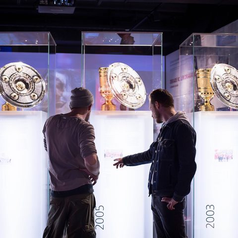 FC Bayern Museum Meisterschalen, © München Tourismus, Anna-Lena Zintel.