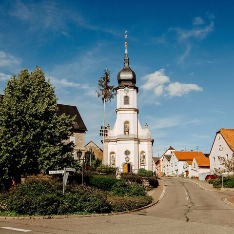 Pfarrkirche „St.Laurentius“ Quelle: Gemeinde Großrinderfeld