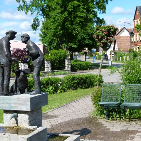 Sauhändlerbrunnen  Quelle: Altmühlsee Informationszentrum Touristbüro
