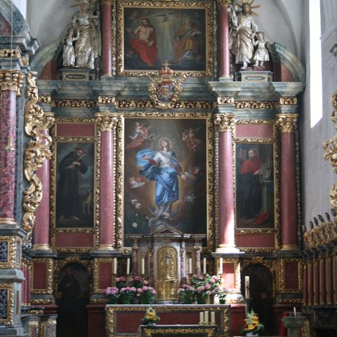 Klosterkirche Schönau  Altar Quelle: Tourist-Information Gemünden a.Main     