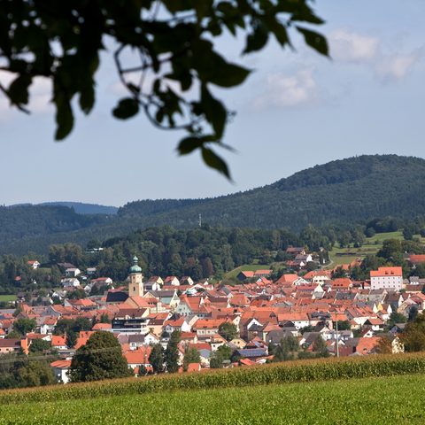 Waldmünchen Ortsansicht - Landkreis Cham Foto Stefan Grube Quelle: Tourismusverband Ostbayern e.V.