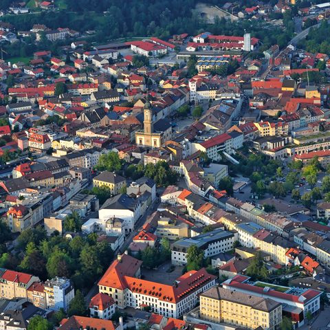 Luftaufnahme Innenstadt Stadt Traunstein ©Tanja Ghirardini