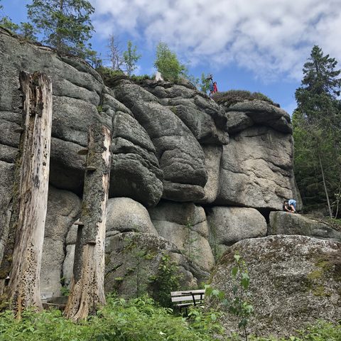 Weißmainfelsen © Tourismus GmbH Ochsenkopf Quelle: Gemeinde Fichtelberg