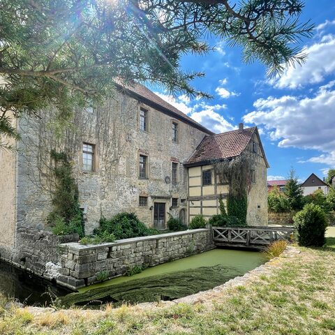 Schwickershausen Wasserschloss © Gemeinde Grabfeld