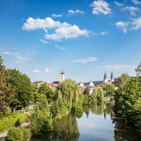 Eichstätt mit Altmühl und Altstadt ©Naturpark Altmühltal | Fotograf Dietmar Denger