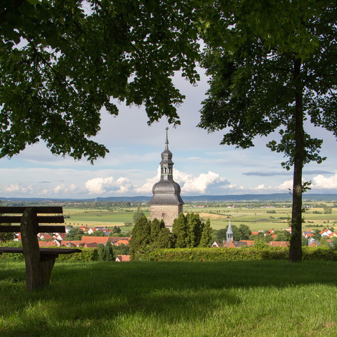 Einer der schönsten Ausblicke bietet der Kappellenberg © Hartmut Assel / Stadt Burgbernheim
