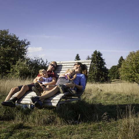 Albstadt - Traufgang Schlossfelsenpfad Stählernes Männlein © Albstadt Tourismus