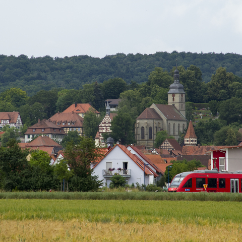Zwei Bahnhöfe bieten eine gute Nahverkehrsanbindung © Hartmut Assel / Stadt Burgbernheim