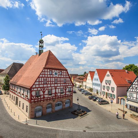 Marktplatz Hilpoltstein Quelle: Stadt Hilpoltstein Amt für Kultur und Tourismus (c) Oliver Frank