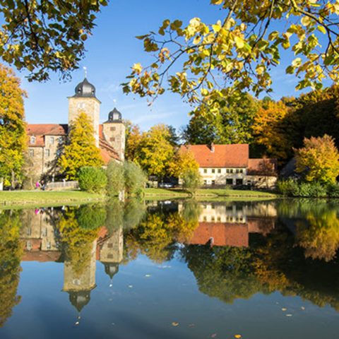 Blick auf Schloss Thurnau Foto: Tourist-Info Markt Thurnau / Günter Karittke