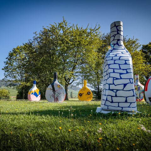 Bocksbeutel am Stadtsee Fotonachweis: Tourist Information Iphofen/Michael Koch