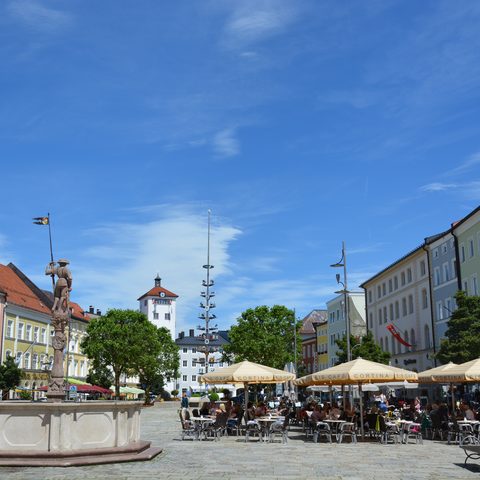 Traunstein Stadtplatz ©Stadt Traunstein