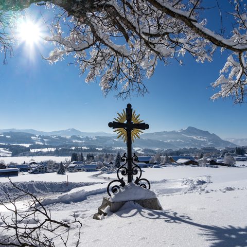 Sulzberg Moosbach Winter © Dominik Luschtenetz Quelle: Allgäuer Seenland