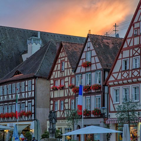 Stadt Oettingen Fachwerkfassaden @ Werner Rensing Quelle: Tourist-Information Oettingen 