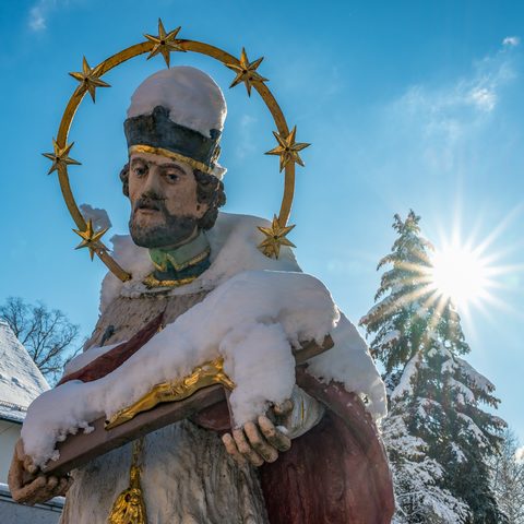 Unteres Tor mit Nepomuk Bildrechte: Bernhard Bergauer Quelle: Stadt Hilpoltstein Amt für Kultur und Tourismus 
