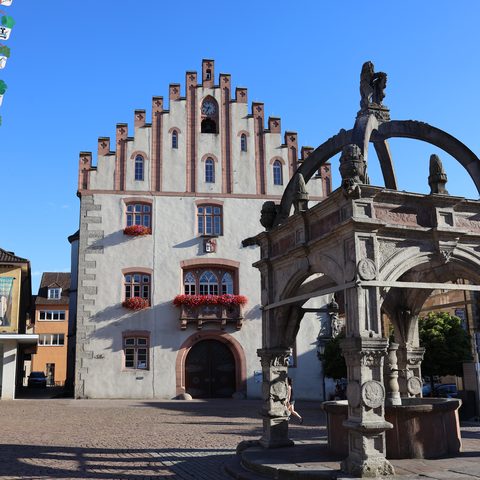 Hammelburg - Marktplatz Fotograf: Klaus Gößmann-Schmitt.  Quelle: Tourist-Information / Stadt Hammelburg