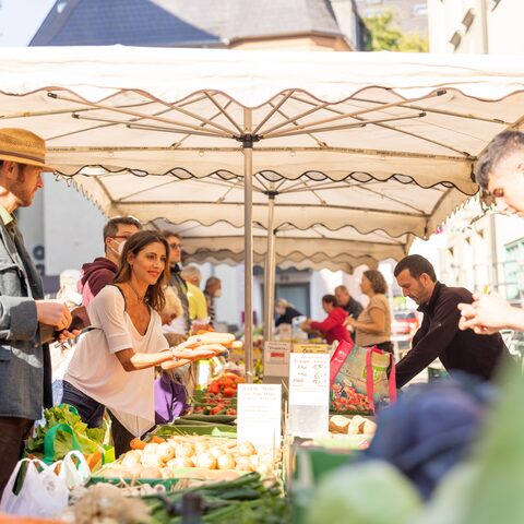 Am Wochenmarkt  © Stadt Hof / Tourist-Information Hof