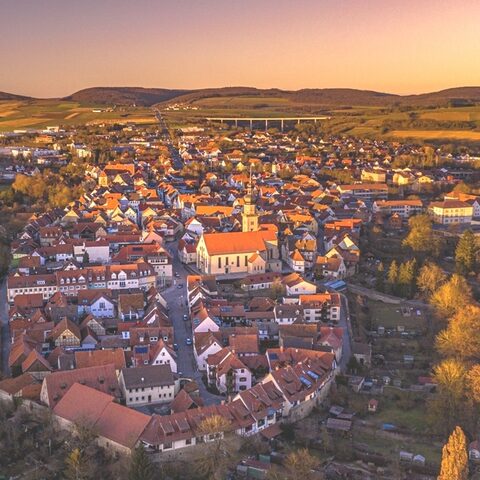 Mellrichstadt © Rhön Drohne / Verein für 
Tourismus & Stadtmarketing e.V.