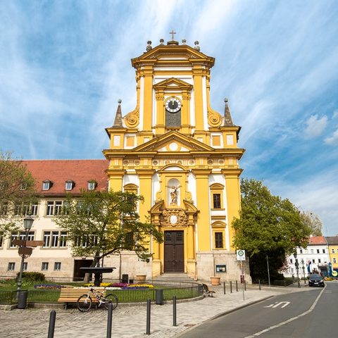 Evangelische Stadtkirche © Helmut Beer Quelle: Touristinfo Stadt Kitzingen