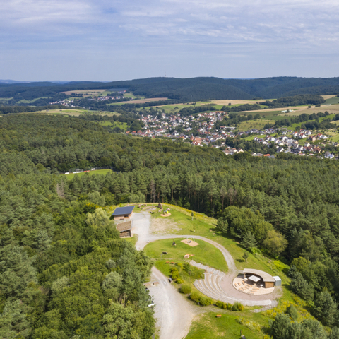 Leidersbach: Blick auf die Freizeitanlage © Gemeinde Leidersbach/ Spessart-Mainland/ TV e.V. RÄUBERLAND/ Holger Leue
