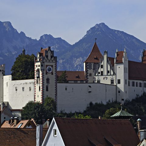 Hohes Schloss Nahaufnahme Füssen. © Füssen Tourismus und Marketing / Andreas Hub 