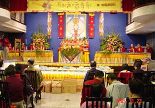 Photograph of Chen Li-an and Sun Chun-hua in LifeTV studio, 2005