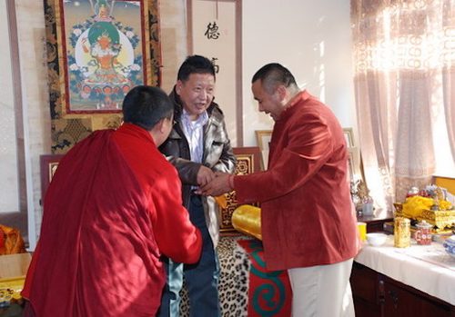 Photograph of Akong Tulku and Zhongba, 2008