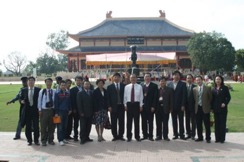 SARA delegation at Xuanzang Memorial Hall, 2007