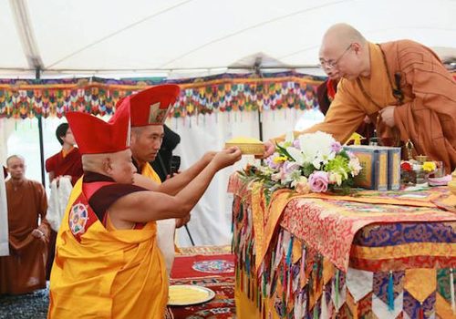 Photograph of Hai Tao and Lama Norlha, 2013