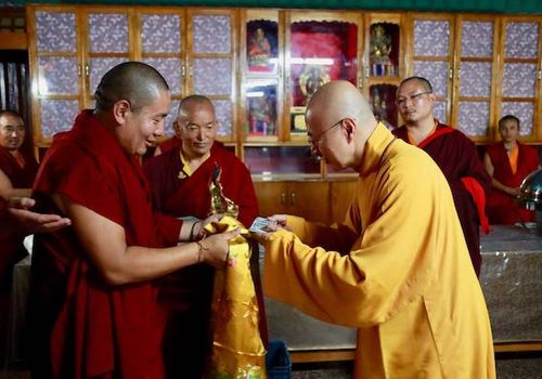 Photograph of Hai Tao and Khenpo Kalsang Nyima, 2017