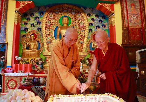 Photograph of Hai Tao's birthday in London, 2017