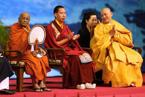 Photograph of Gyaincain Norbu at WBF1, 2006