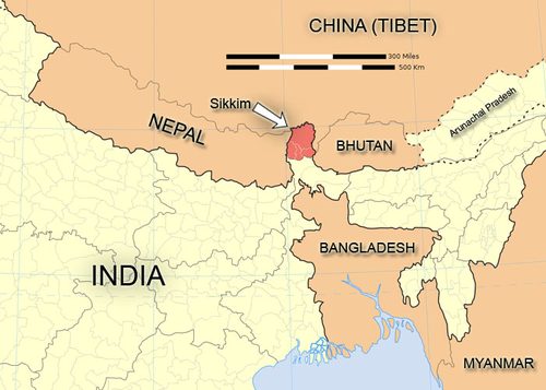 Map showing political borders and lines of control in the Himalayan region. (Source: Economist) 