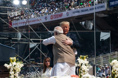 Photograph Donald Trump and Narendra Modi, 2020