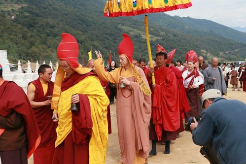 Photograph of Hai and Khenpo Karpo, 2013