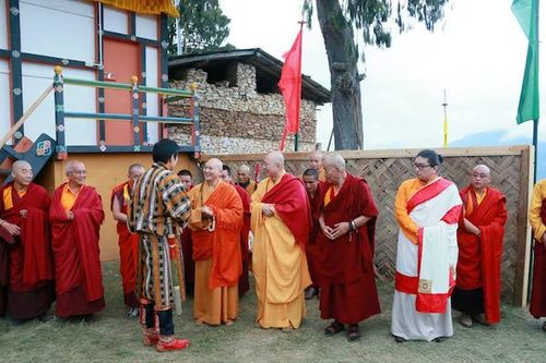 Photograph of Hai Tao, Chuan Xi and Gyaltsab Jigme Dorji, 2015