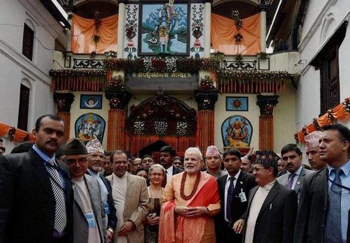 Photograph of Narendra Modi in Kathmandu, 2014