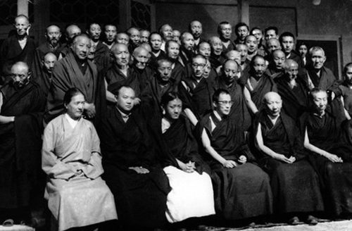 Photo of meeting of Tibetan Buddhist leaders, 1963