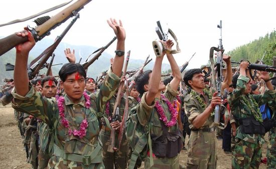 Photograph of Nepali Maoists