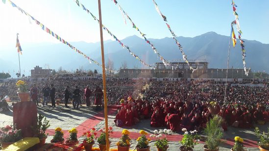 Photograph of audience in Tawang, 2016