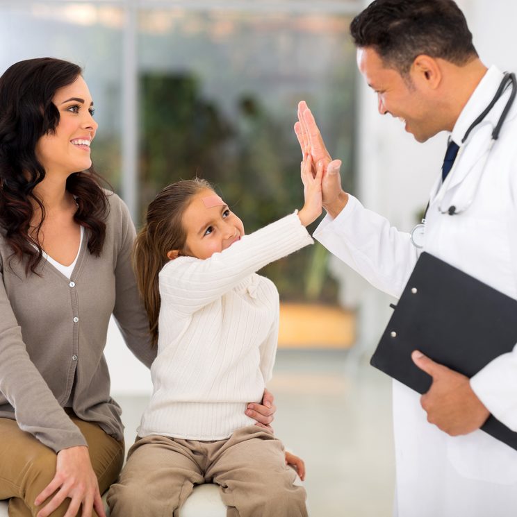 happy patient with wife