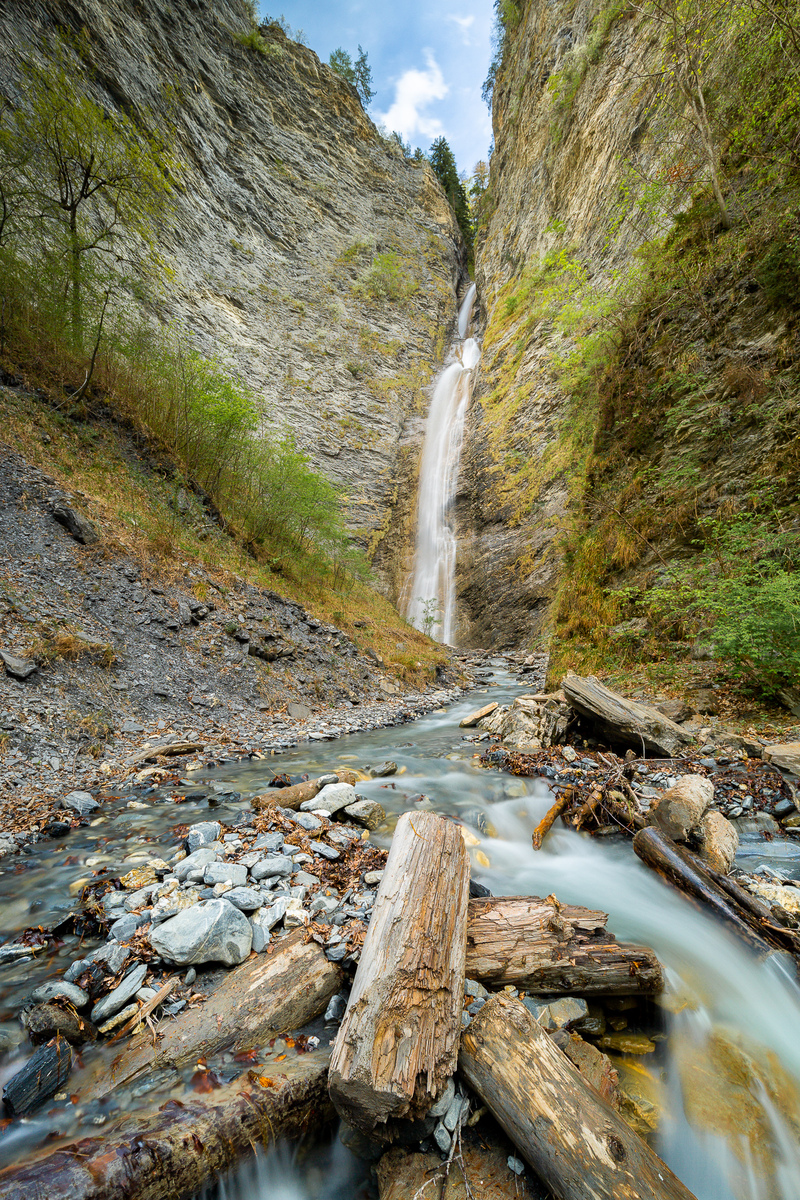 Wasserfall in der Dorfrüfi, Trimmis