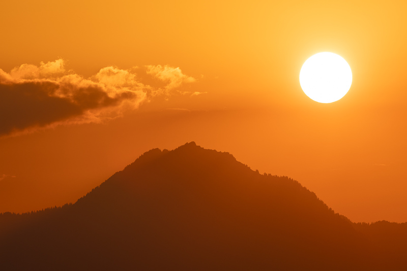 Sonnenuntergang am Walensee